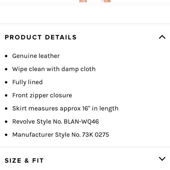 Blank NYC zipper Suede Mini Skirt | Size 25 - Picture 2 of 5